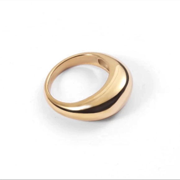 18K Gold Plated Dome Ring - Picture 4 of 9